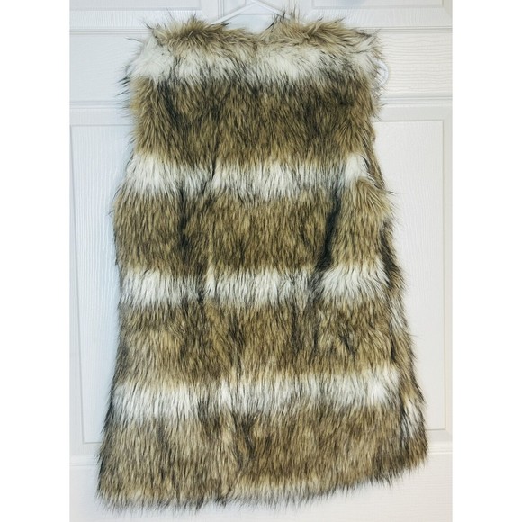 Chicwish Faux Fur Vest Tan Brown Cozy Comfy Boho Hippie Indie Street  Size Small - Picture 2 of 7